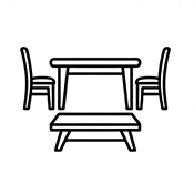 Masa & Sandalye & Sehpa